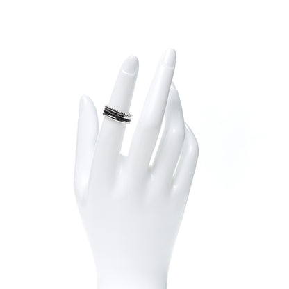 Boucheron 18K White Gold PVD Small Quatre Black Edition Ring 51 5.75 2 of 7