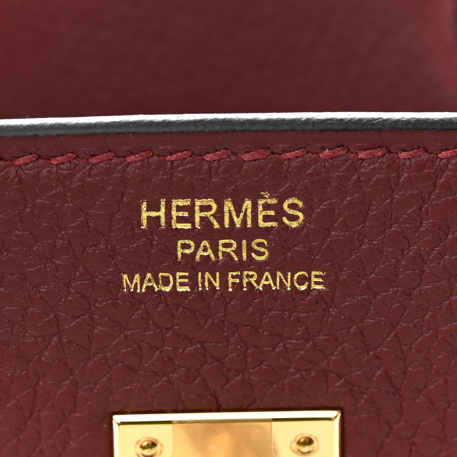Hermes Togo Birkin 25 Rouge H 6 of 11