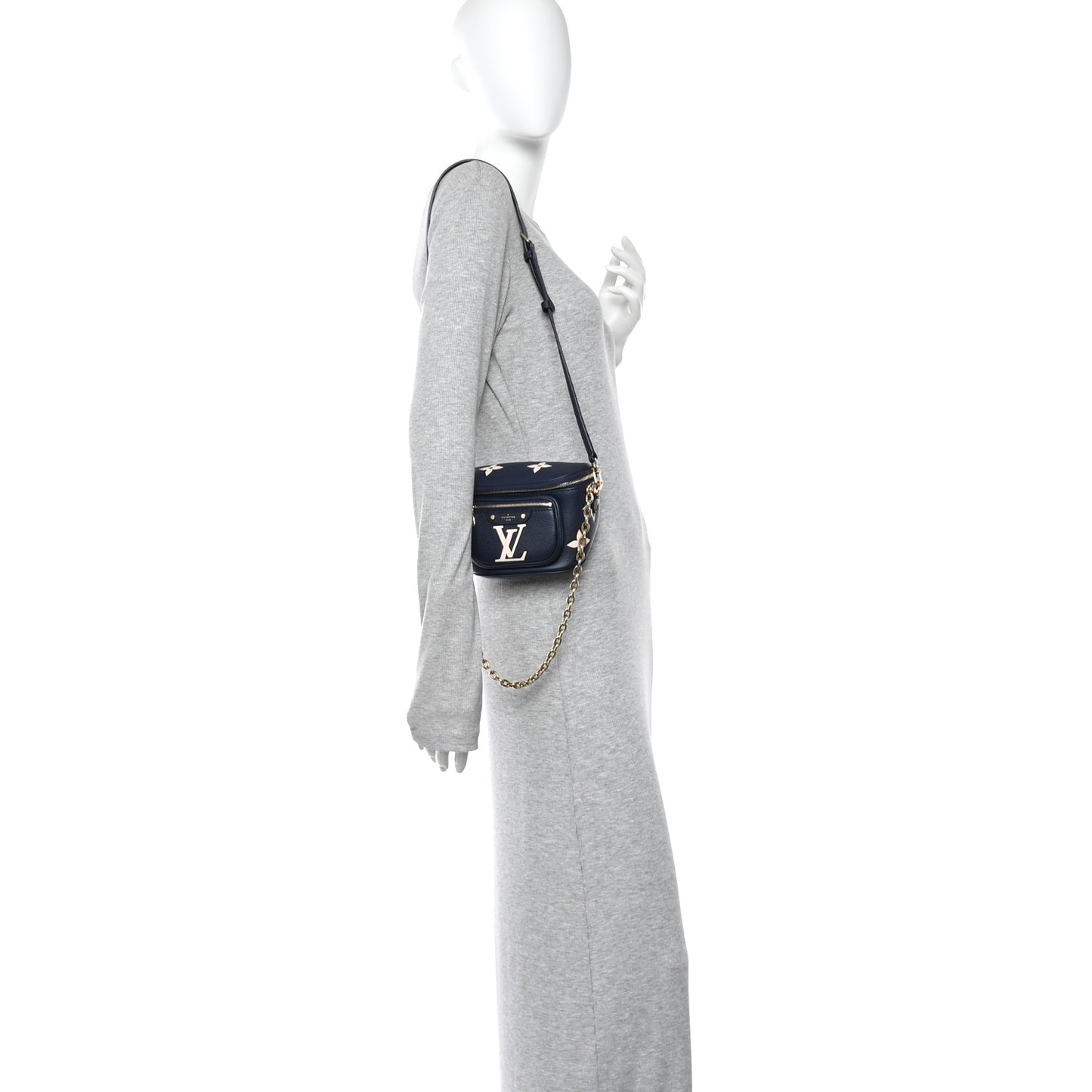 Empreinte Monogram Giant Mini By The Pool Bumbag Blue Beige