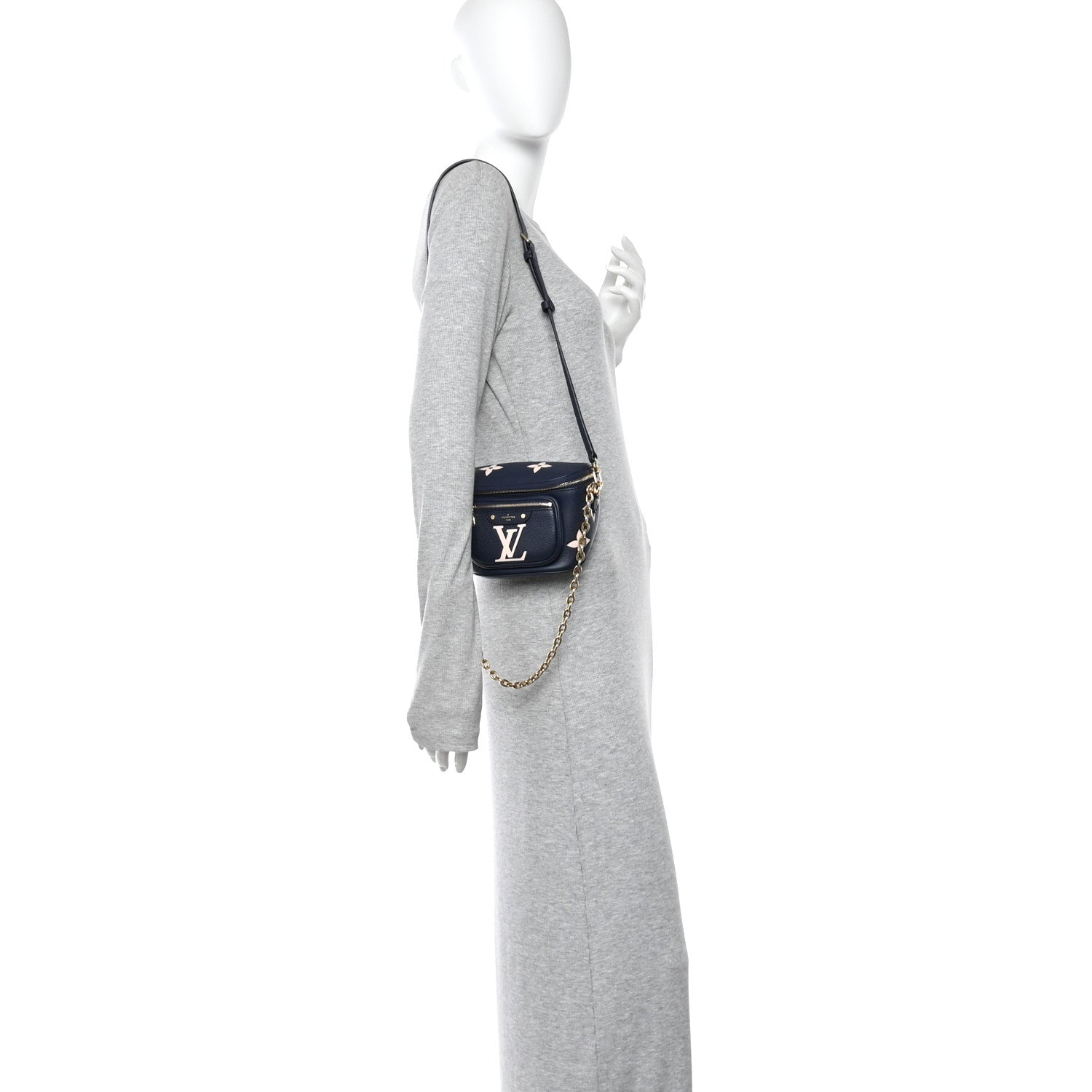 Louis Vuitton Empreinte Monogram Giant Mini By The Pool Bumbag Blue Beige 2 of 10