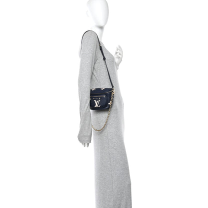 Louis Vuitton Empreinte Monogram Giant Mini By The Pool Bumbag Blue Beige 2 of 10