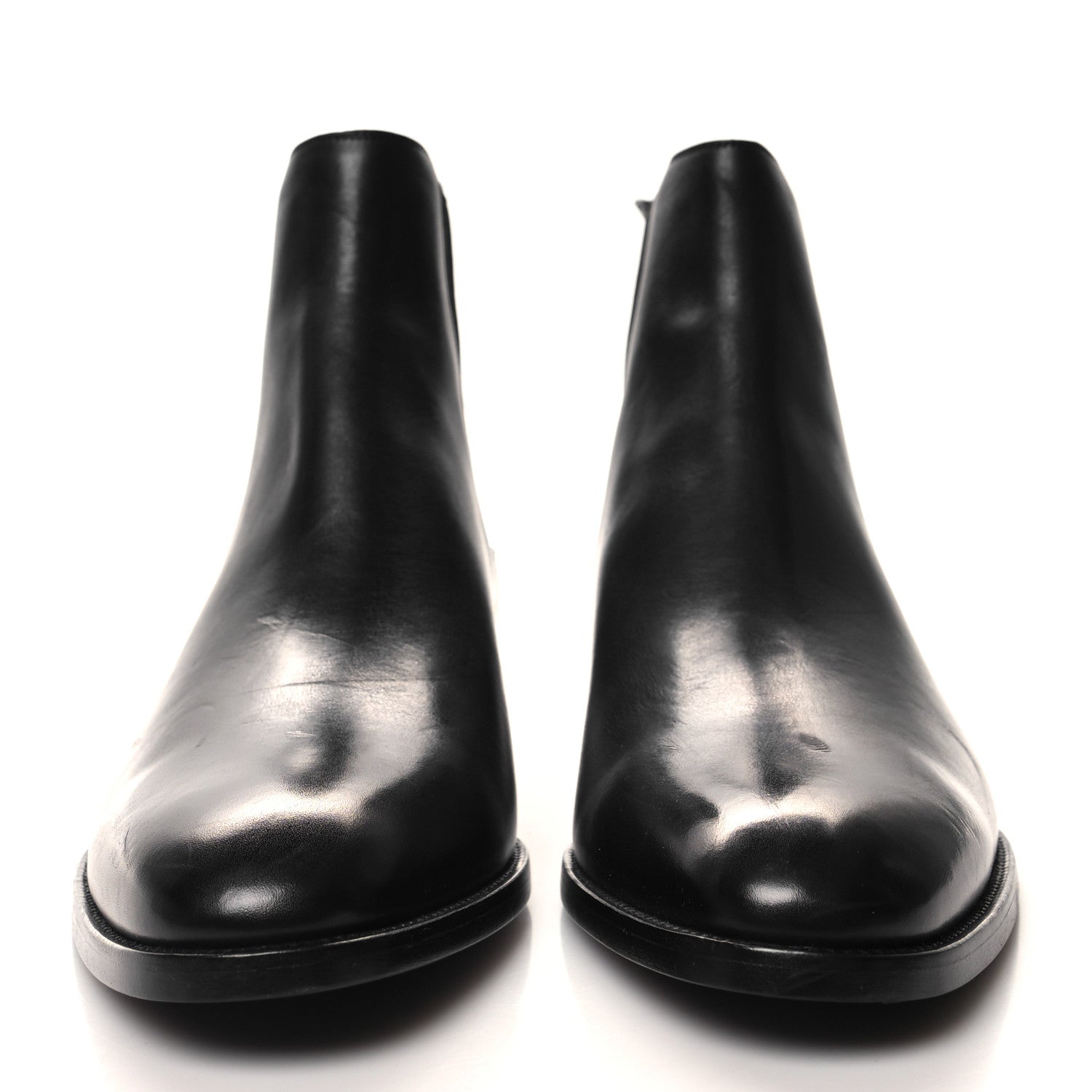 Saint Laurent Calfskin Mens Wyatt Chelsea Boots 41 Black 2 of 10
