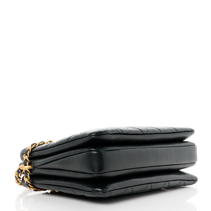 Chanel Caviar Quilted Camellia Small Shopping Bag Black 4 of 12