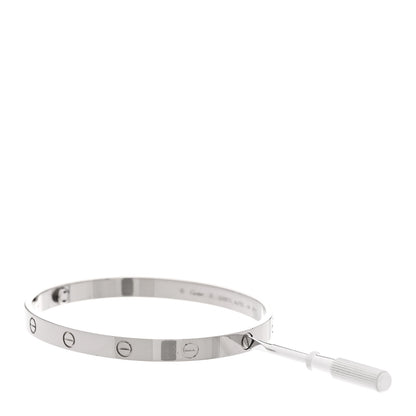 Cartier 18K White Gold LOVE Bracelet 20 8 of 9