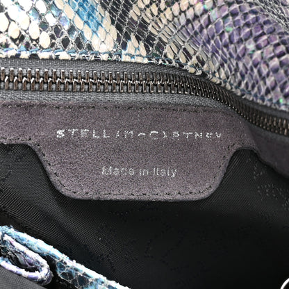 Stella McCartney Eco Python Oleographic Big Falabella Tote Navy 7 of 11
