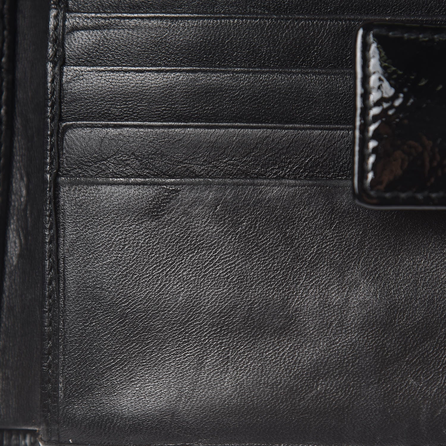 Saint Laurent Patent Y-Mail French Wallet Black 10 of 11