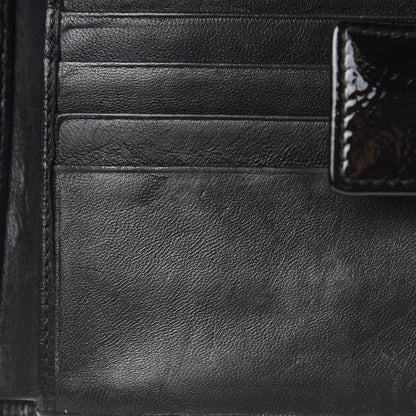 Saint Laurent Patent Y-Mail French Wallet Black 10 of 11