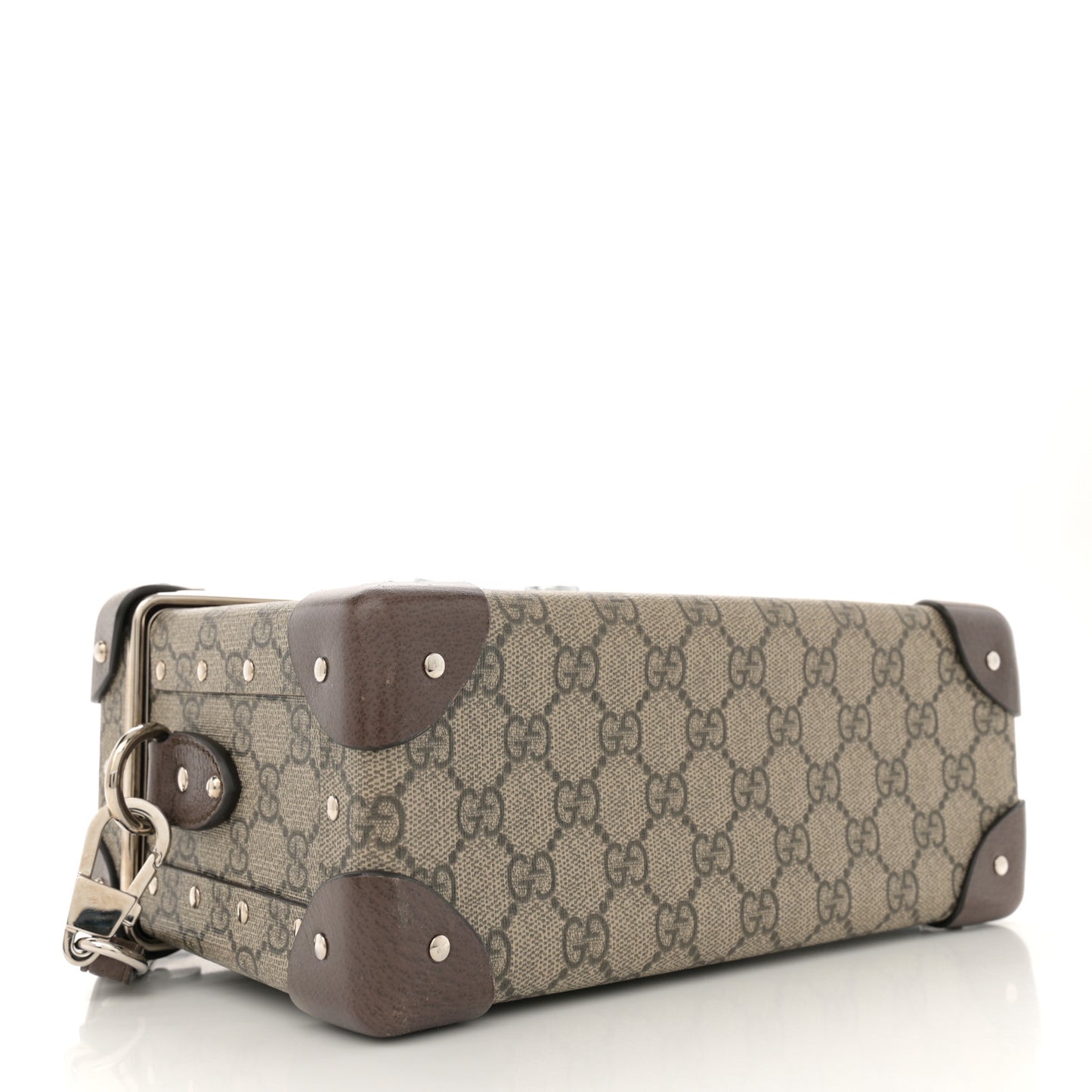 GG Supreme Monogram Globe-Trotter Beauty Case Brown