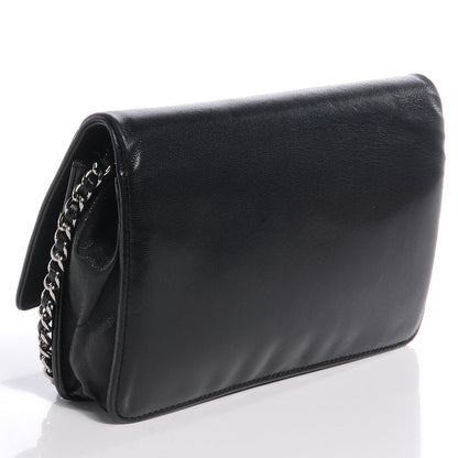 Chanel Lambskin Timeless CC Wallet On Chain WOC Black 3 of 9