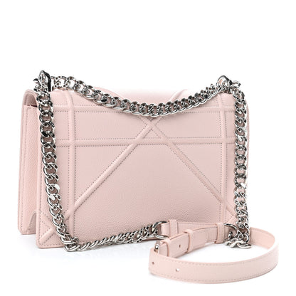 Christian Dior Grained Calfskin Cannage Medium Diorama Flap Bag Rose Poudre 2 of 4