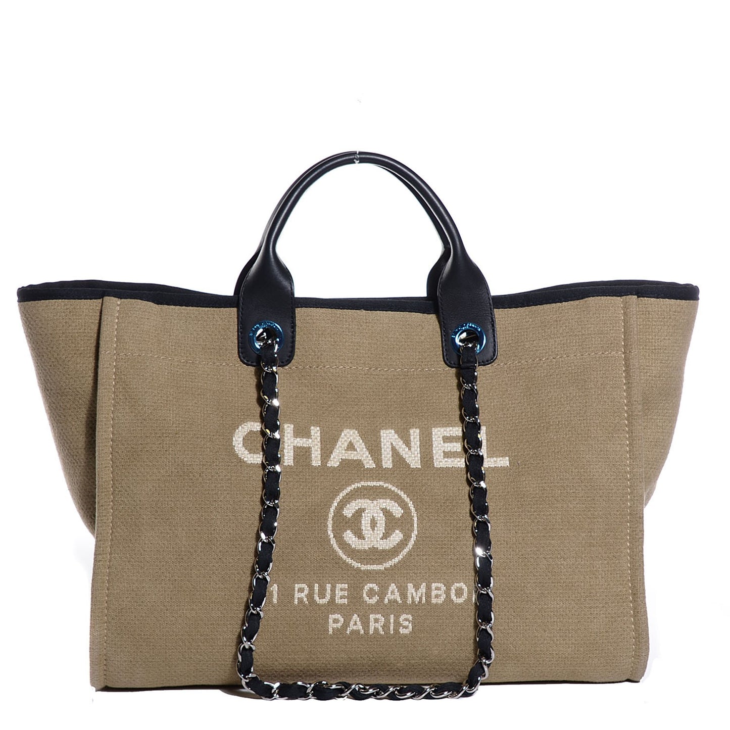 Canvas Large Deauville Tote Ecru