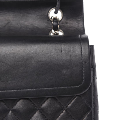Chanel Lambskin Quilted Medium Double Flap Black 13 of 16