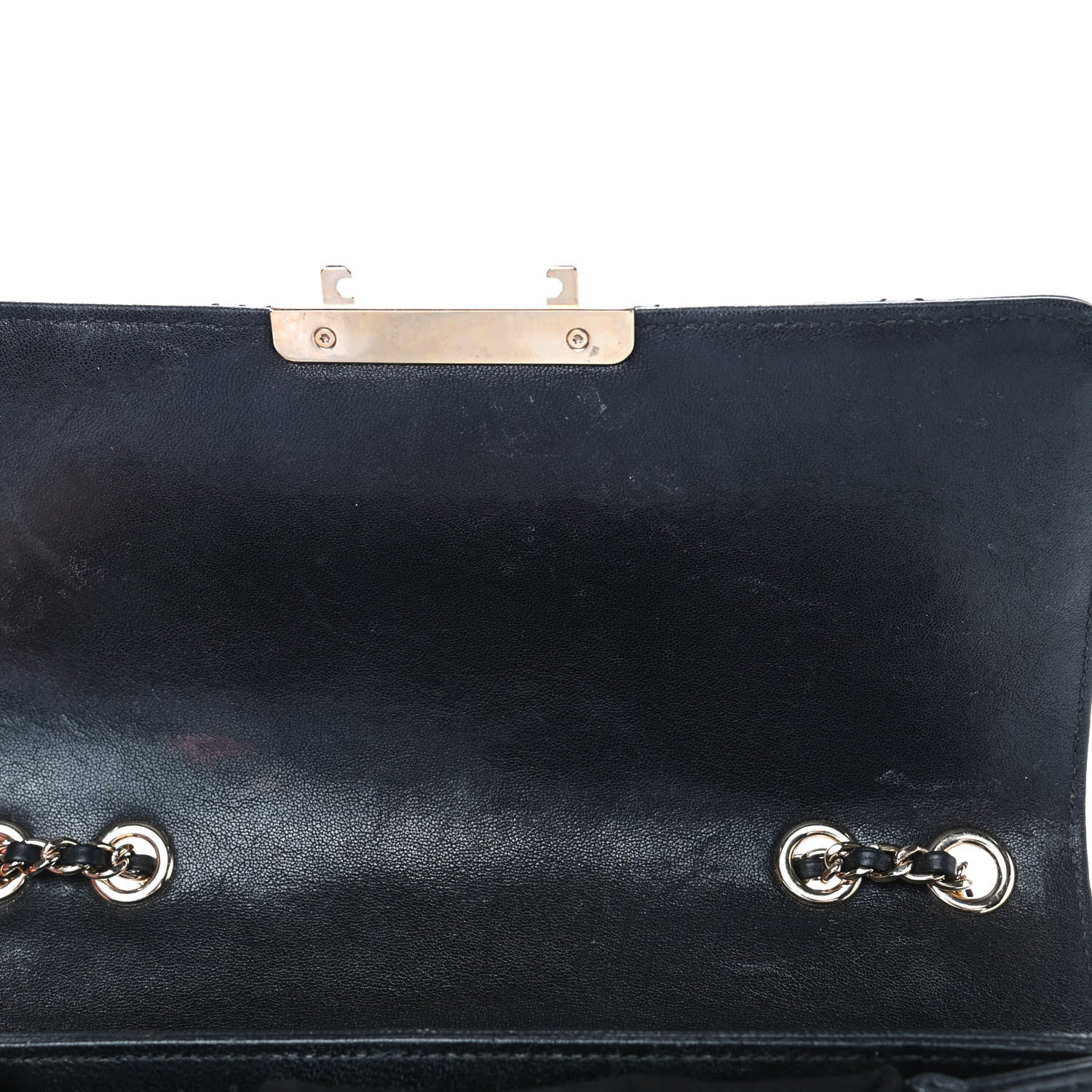 Chanel Sheepskin Quilted Beauty Lock Flap Black 6 of 6