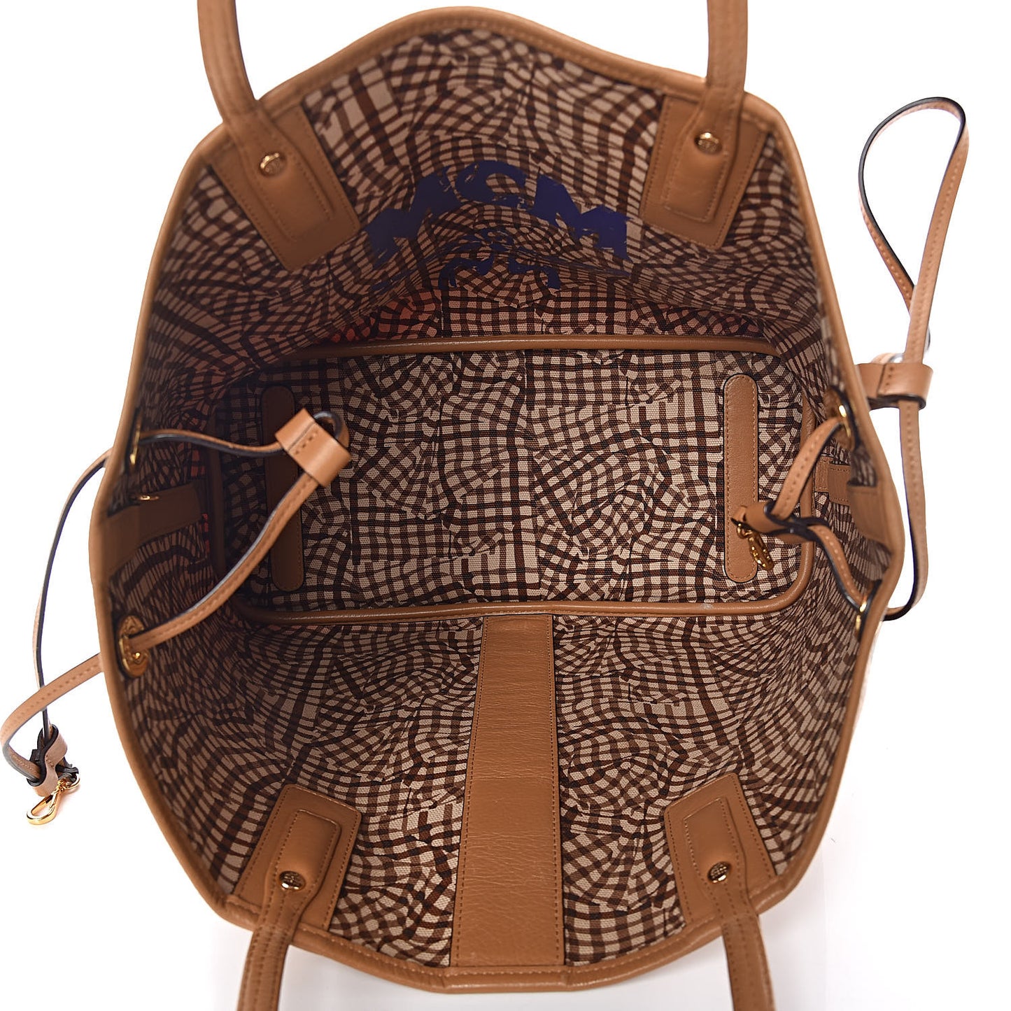 Visetos Medium Liz Reversible Shopper Tote Cognac