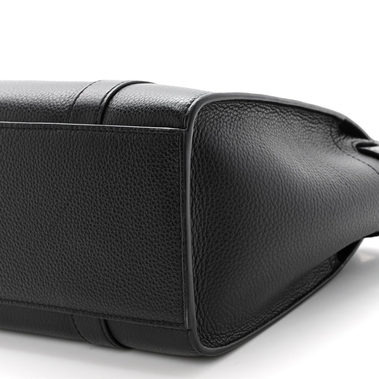 Classic Grain Small Bayswater Zip Tote Black