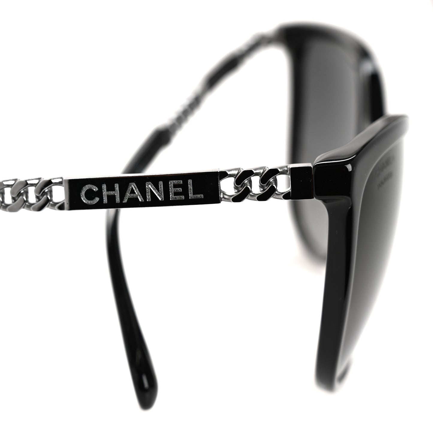 Chain Polarized Sunglasses 5352 Black