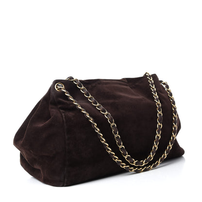 Chanel Suede Accordion Flap Brown 3 of 11