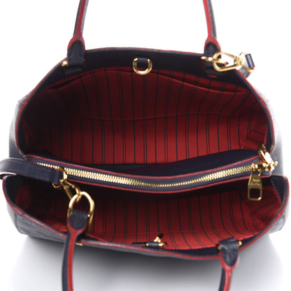 Louis Vuitton Empreinte Montaigne MM Marine Rouge 5 of 9
