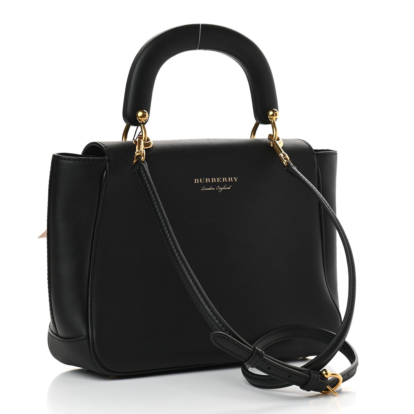 Trench Calfskin Medium DK88 Top Handle Bag Black