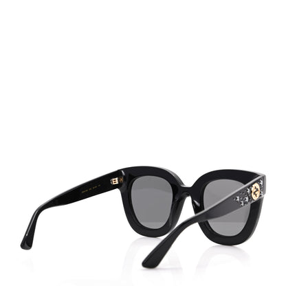 Gucci Acetate Stars Cat Eye Sunglasses GG0116S Black 4 of 8