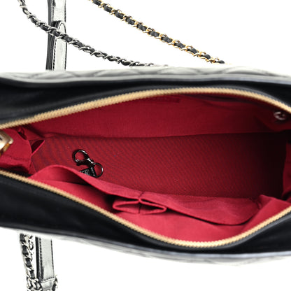 Chanel Aged Calfskin Quilted Medium Gabrielle Hobo Black 5 of 11