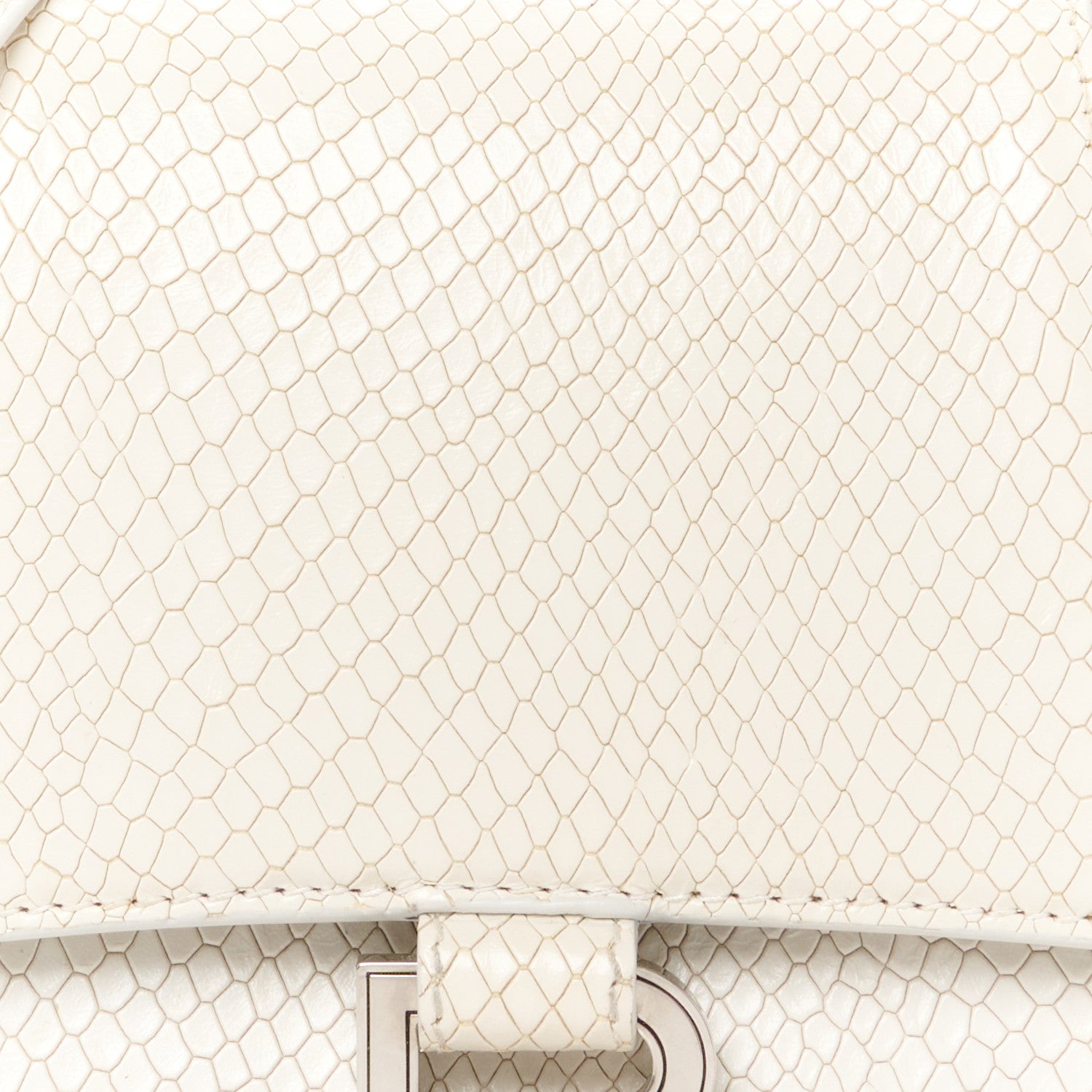 Balenciaga Calfskin Snake Embossed Small Hourglass Top Handle Bag 9 of 11