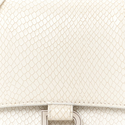 Balenciaga Calfskin Snake Embossed Small Hourglass Top Handle Bag 9 of 11