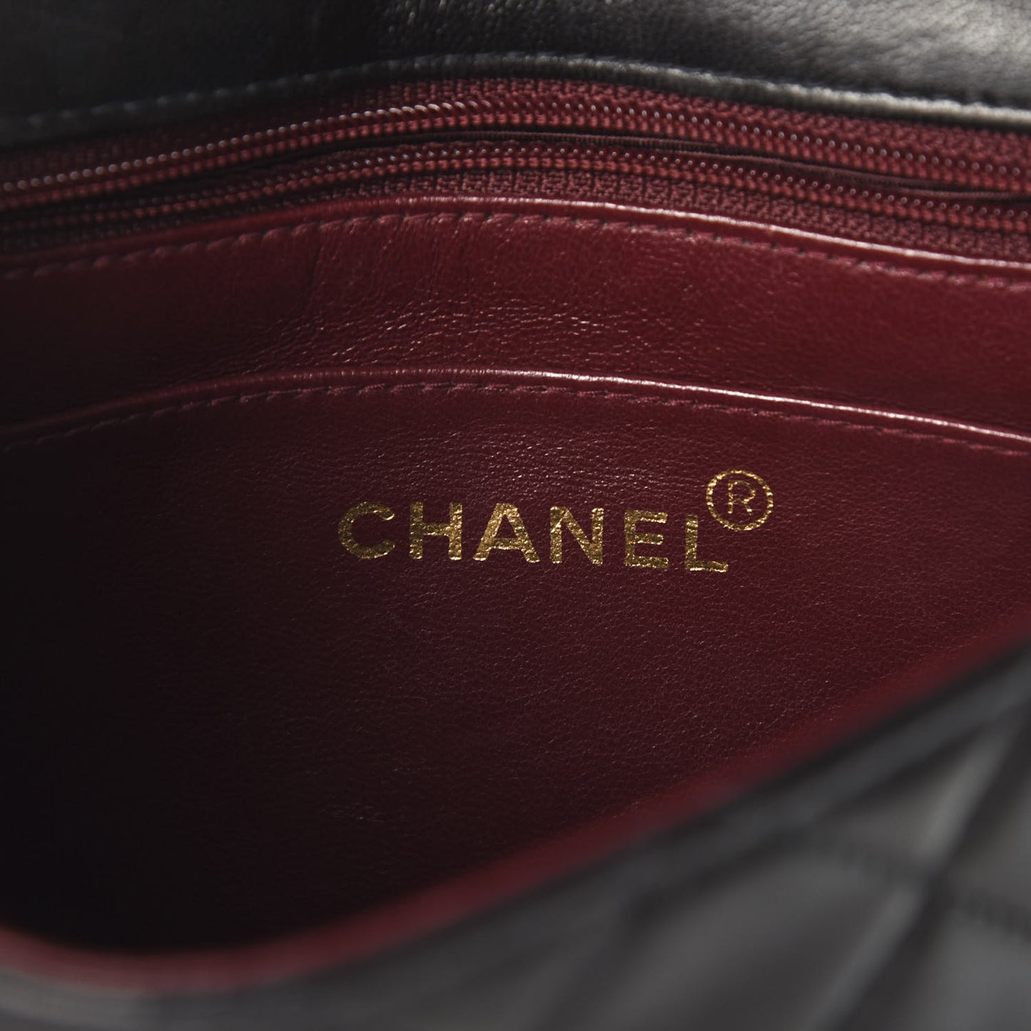 Lambskin Mini Square Flap Brown