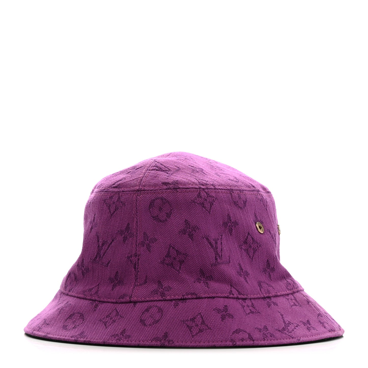 Monogram Denim Transformable Bob Bucket Hat M Purple