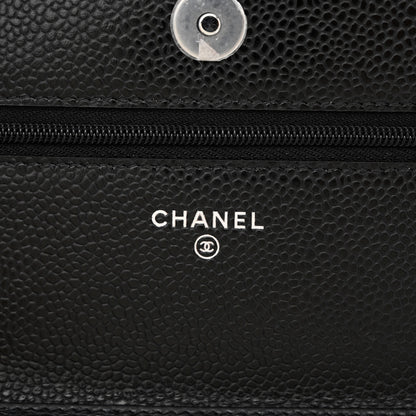 Chanel Caviar Quilted Wallet On Chain WOC Black 6 of 12