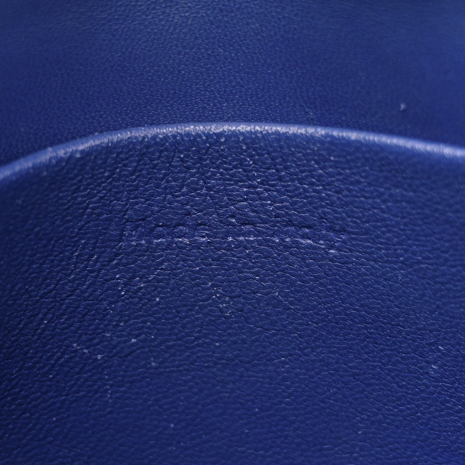 Celine Grained Calfskin Small Trotteur  Indigo 6 of 13