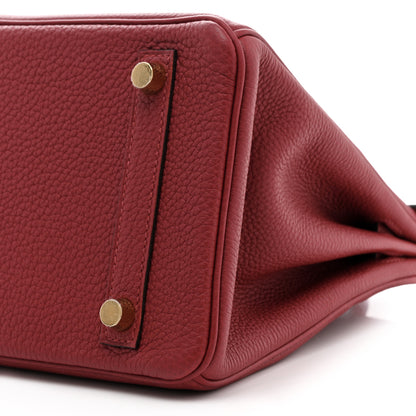 Hermes Togo Birkin 25 Rouge Grenat 10 of 12