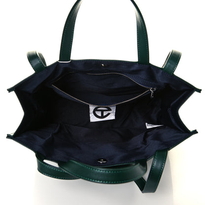 Telfar Vegan Leather Medium Shopping Bag Dark Olive 4 of 13