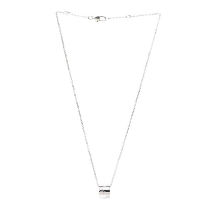 Gucci 18K White Gold Diamond Icon Twirl Pendant Necklace 3 of 5