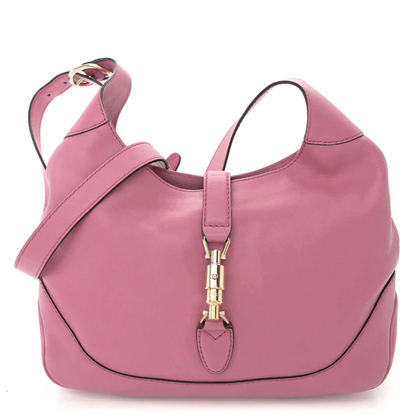 Soft Grained Calfskin Small Jackie Hobo Pink