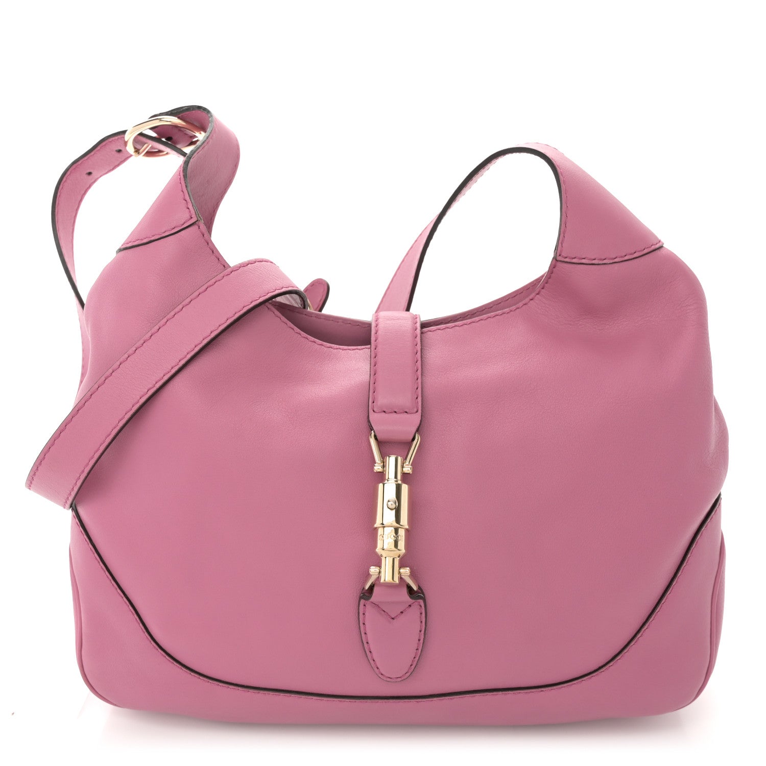 Gucci Soft Grained Calfskin Small Jackie Hobo Pink 1 of 10