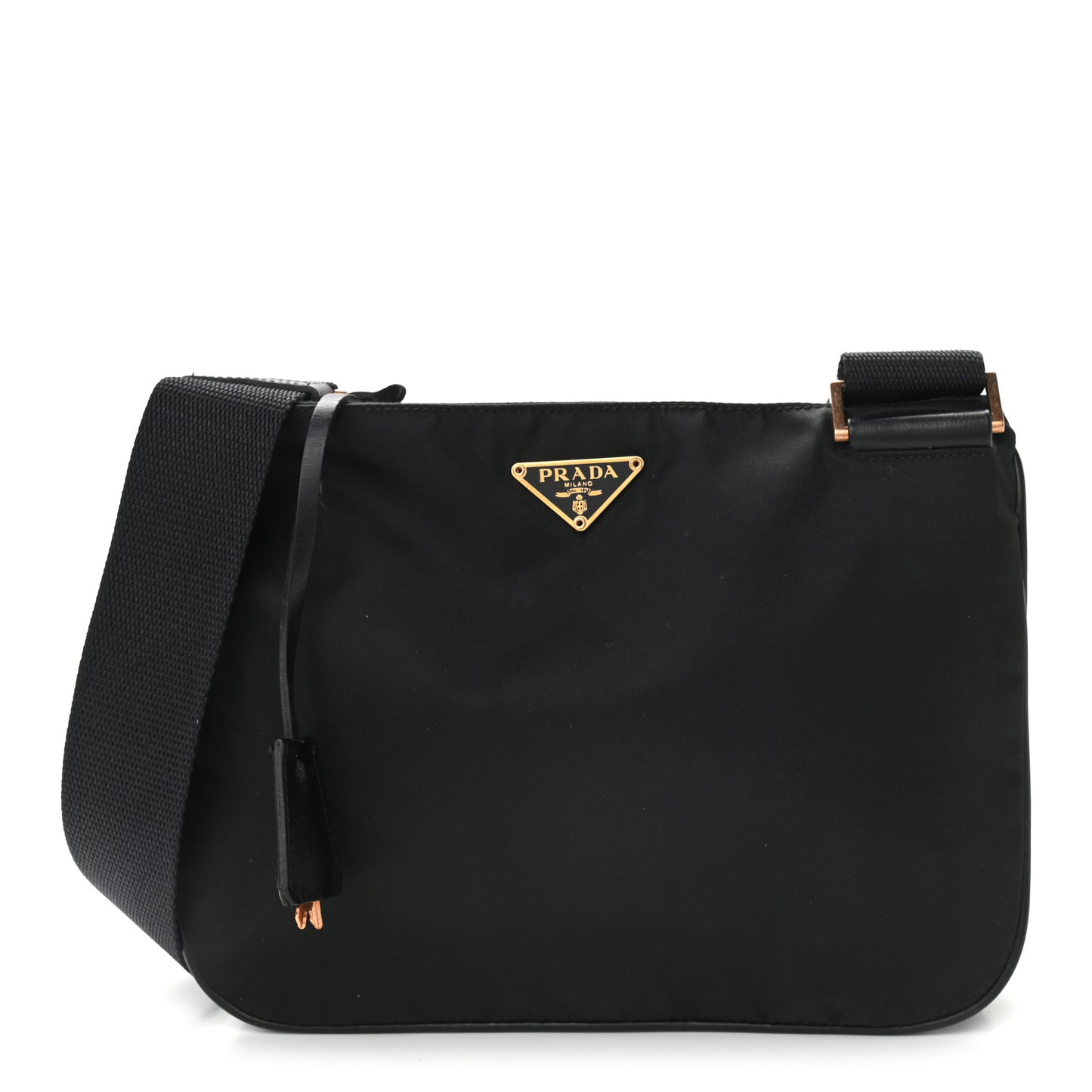 Tessuto Nylon Messenger Bag Black