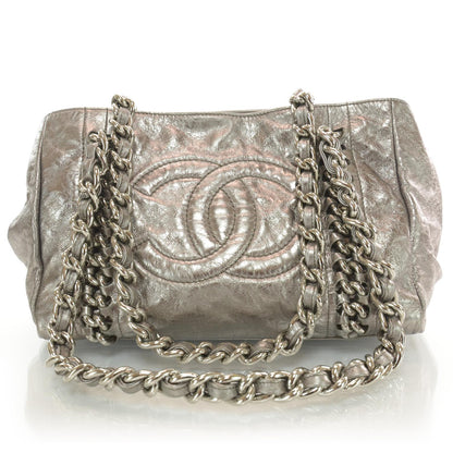 Chanel Leather Modern Chain Tote Metallic 1 of 9