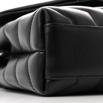 Saint Laurent Calfskin Y Quilted Monogram Toy Loulou Crossbody Bag Black 10 of 12