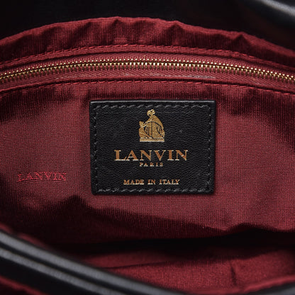 Lanvin Lambskin Quilted Medium Sugar Flap Shoulder Bag Black 7 of 9