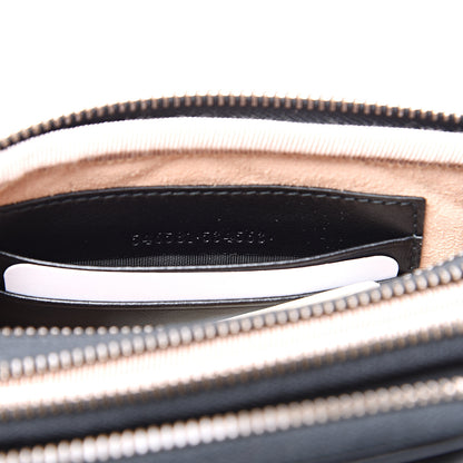 Gucci Calfskin Matelasse Mini GG Marmont Chain Crossbody Bag Black 7 of 11