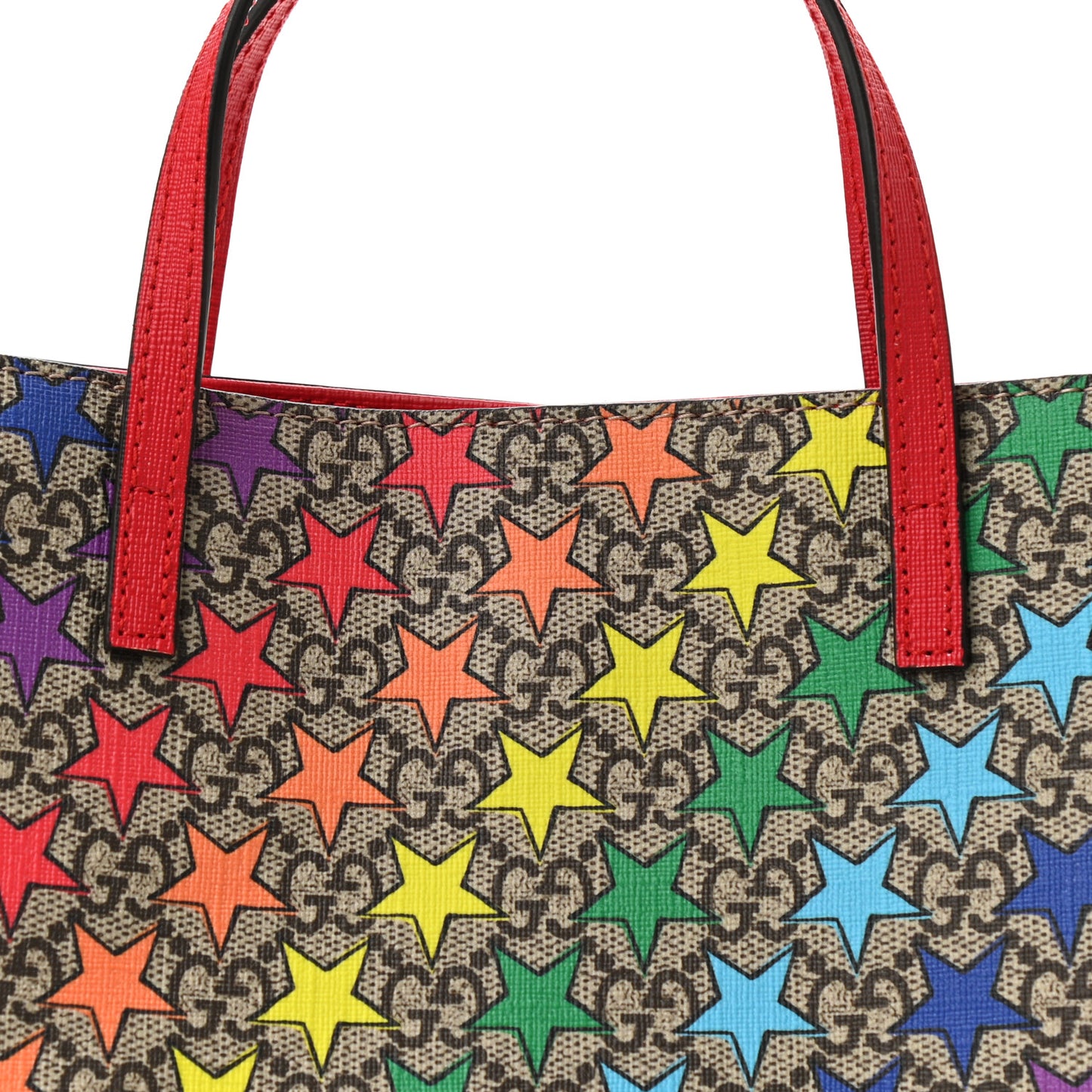 GG Supreme Monogram Childrens Star Print Tote Multicolor