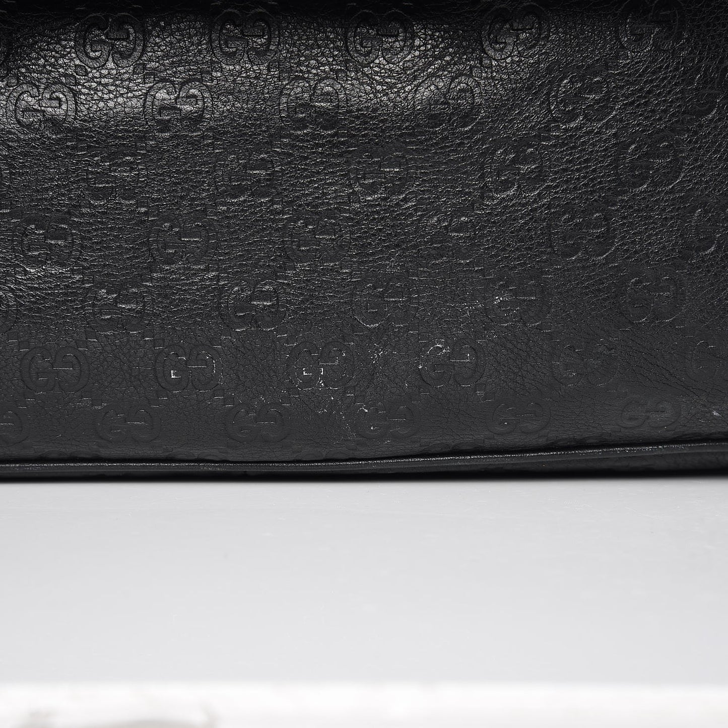 Guccissima Medium Flap Messenger Bag Black