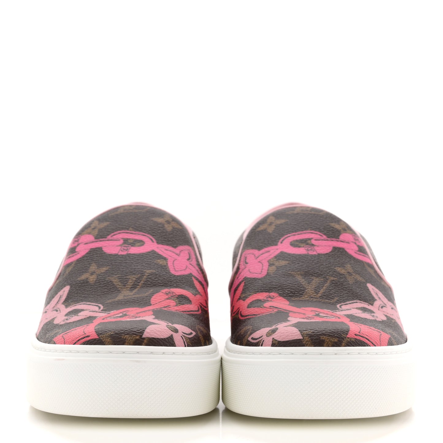 Monogram Bay Flower Slip On Harbor Sneakers 36.5 Rose Ballerine Poppy