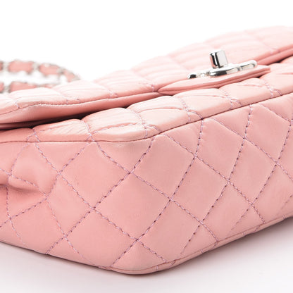 Chanel Lambskin Quilted Medium Double Flap Light Pink 11 of 13