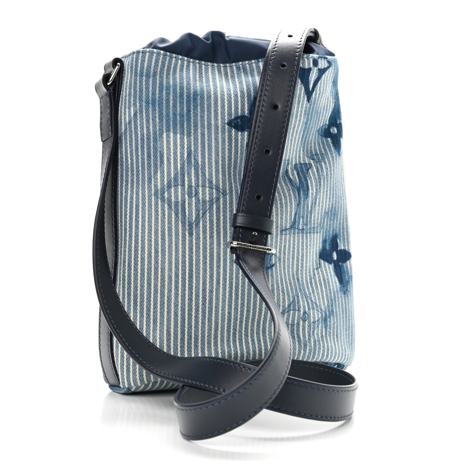 Louis Vuitton Hickory Stripes Denim Monogram Watercolor Sac Marin BB Blue 3 of 8