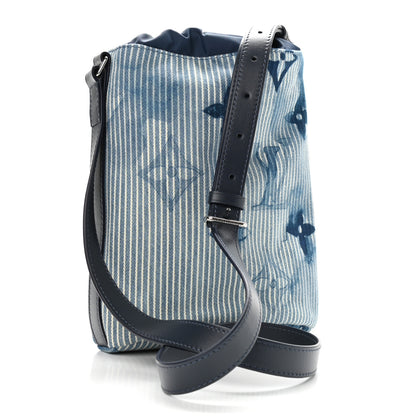 Louis Vuitton Hickory Stripes Denim Monogram Watercolor Sac Marin BB Blue 3 of 8
