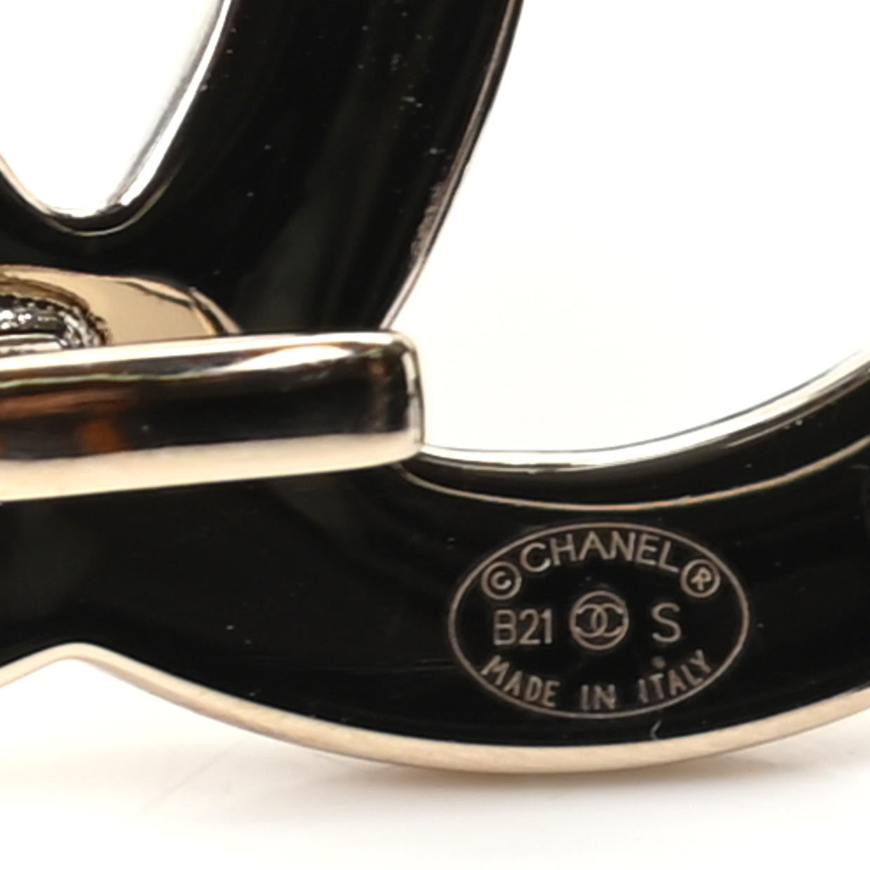 Chanel Calfskin CC Belt 85 34 Black 5 of 6