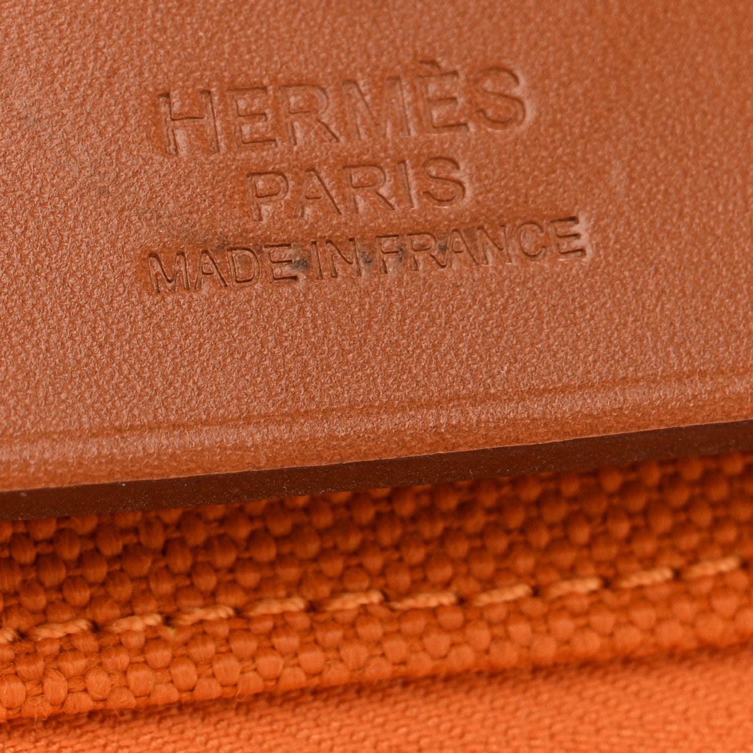 Hermes Vache Hunter Toile Herbag Zip 31 PM Orange Fauve 7 of 14