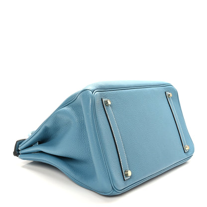 Hermes Togo Birkin 35 Blue Jean 4 of 12